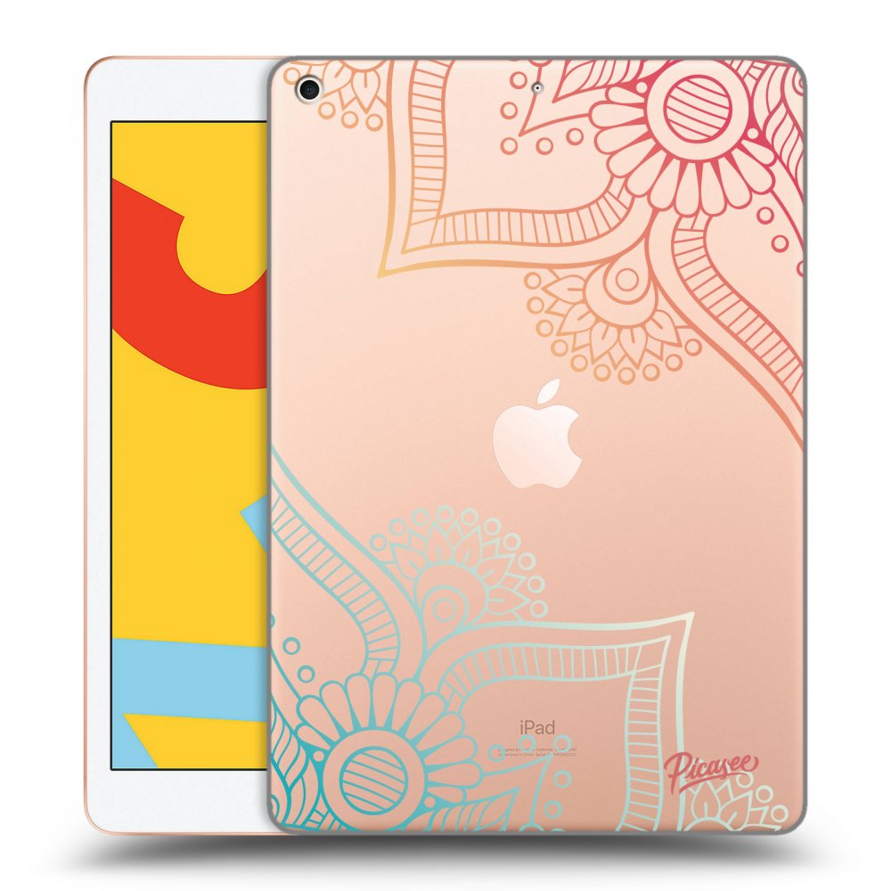 Picasee silikonska prozirna maskica za Apple iPad 10.2" 2019 (7. gen) - Flowers pattern