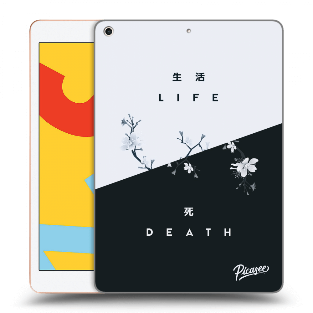 Picasee crna silikonska maskica za Apple iPad 10.2" 2019 (7. gen) - Life - Death