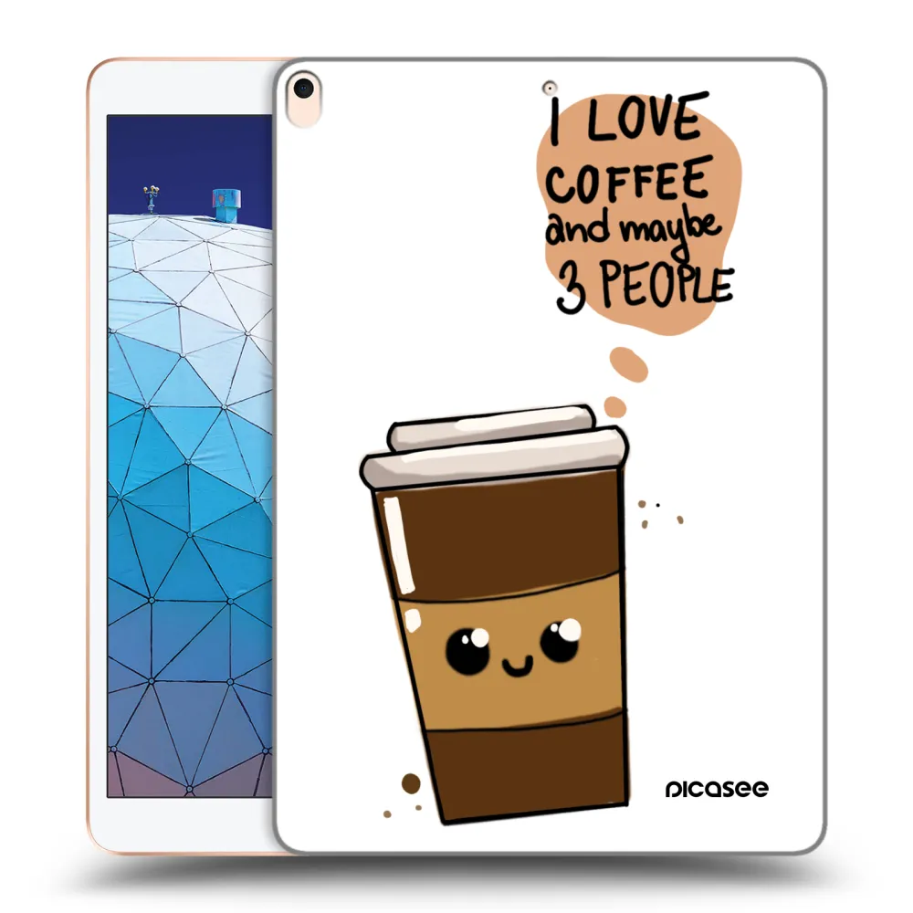 Picasee silikonska prozirna maskica za Apple iPad Air 10.5" 2019 (3.gen) - Cute coffee