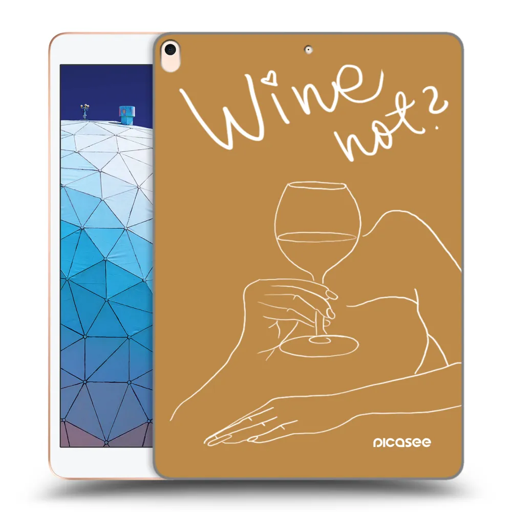 Picasee silikonska prozirna maskica za Apple iPad Air 10.5" 2019 (3.gen) - Wine not
