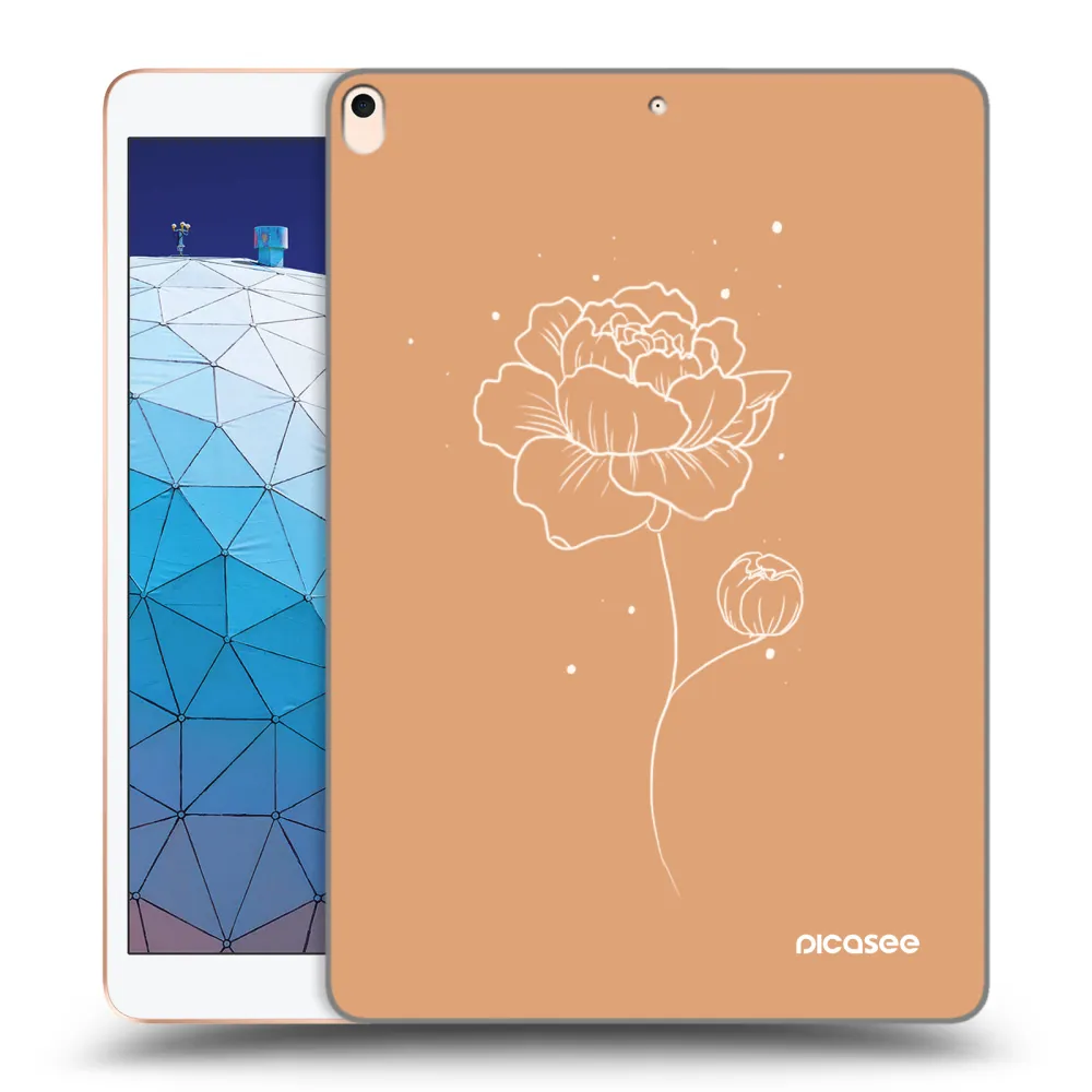 Picasee silikonska prozirna maskica za Apple iPad Air 10.5" 2019 (3.gen) - Peonies