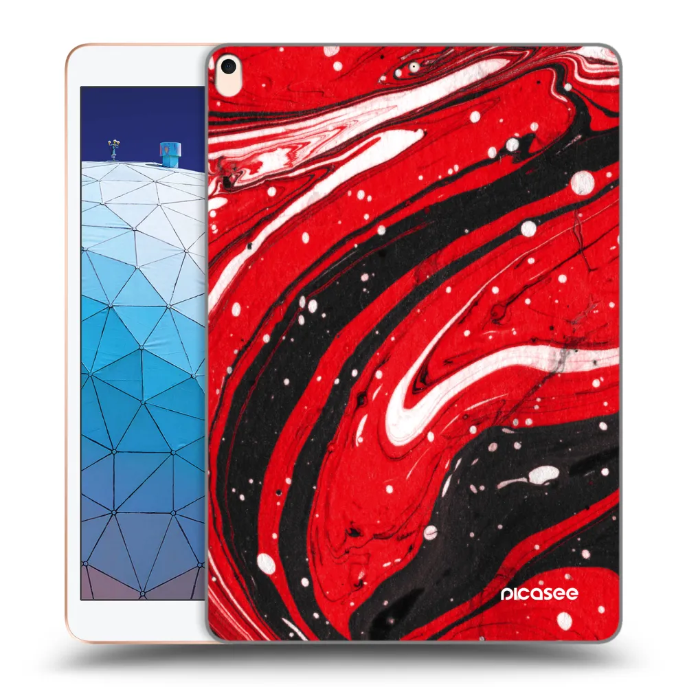 Picasee silikonska prozirna maskica za Apple iPad Air 10.5" 2019 (3.gen) - Red black