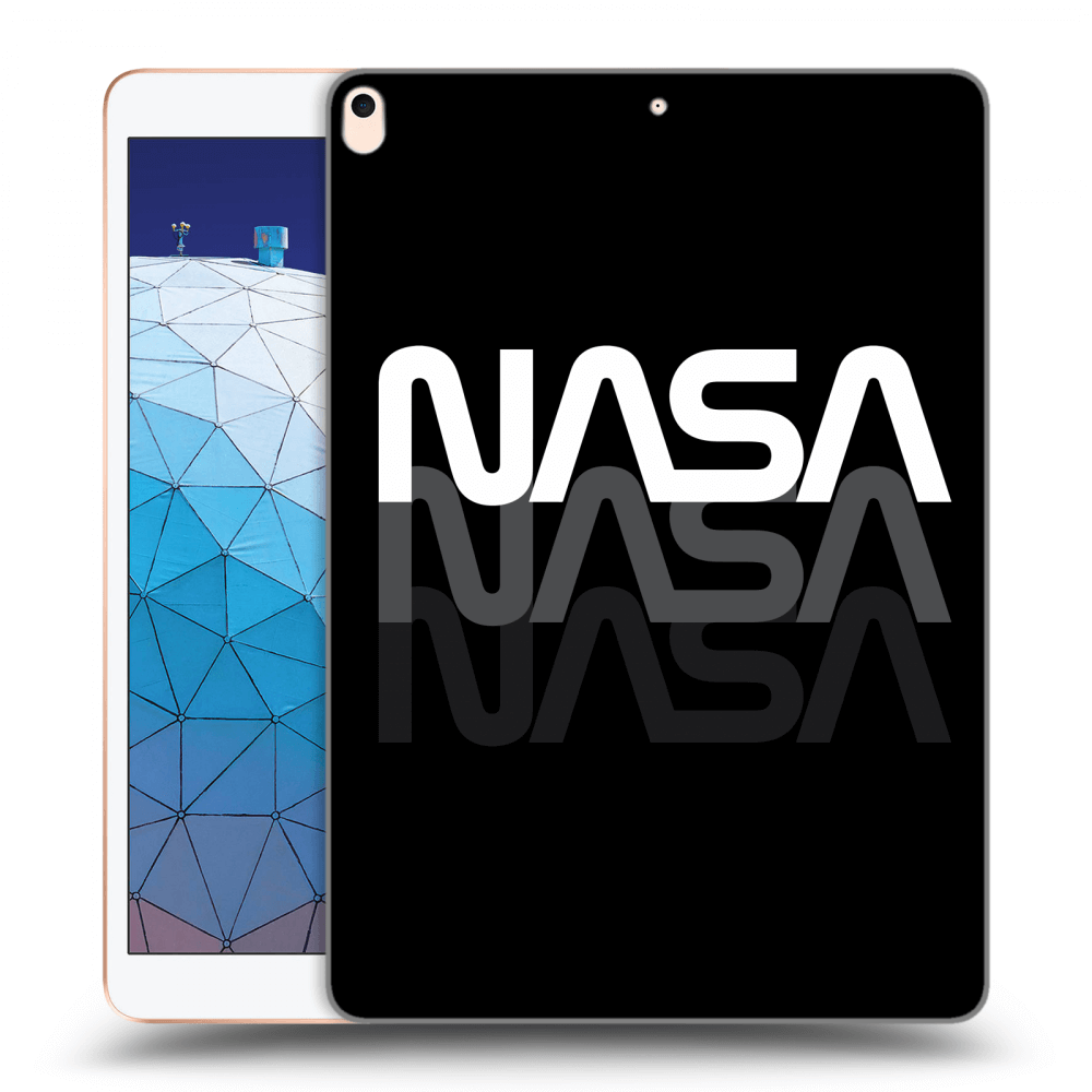Picasee crna silikonska maskica za Apple iPad Air 10.5" 2019 (3.gen) - NASA Triple