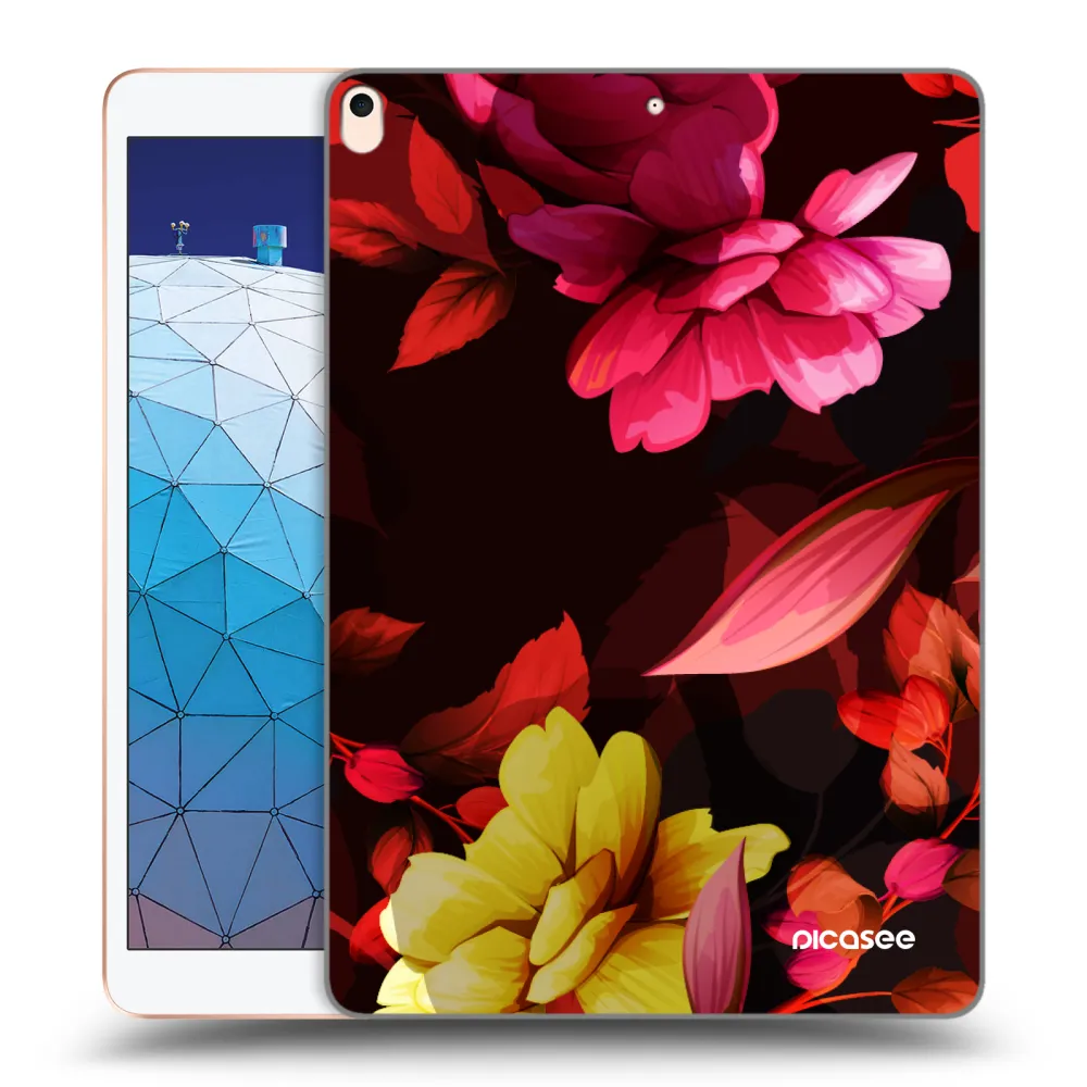 Picasee silikonska prozirna maskica za Apple iPad Air 10.5" 2019 (3.gen) - Dark Peonny