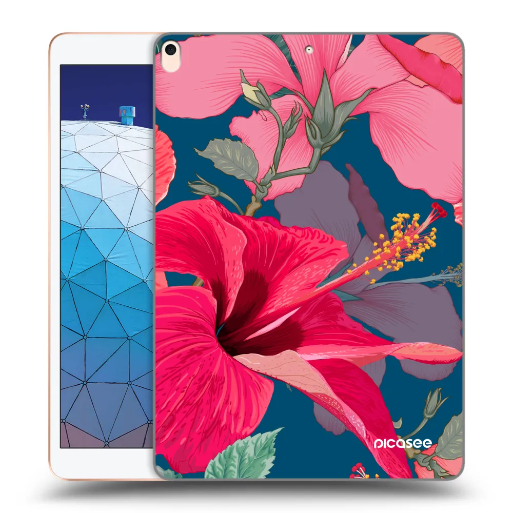 Picasee silikonska prozirna maskica za Apple iPad Air 10.5" 2019 (3.gen) - Hibiscus