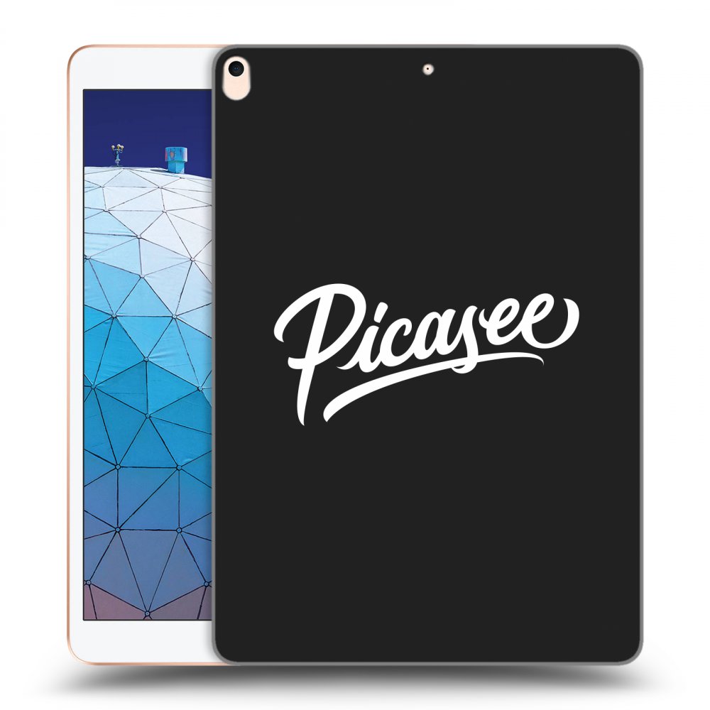 Picasee crna silikonska maskica za Apple iPad Air 10.5" 2019 (3.gen) - Picasee - old logo - white