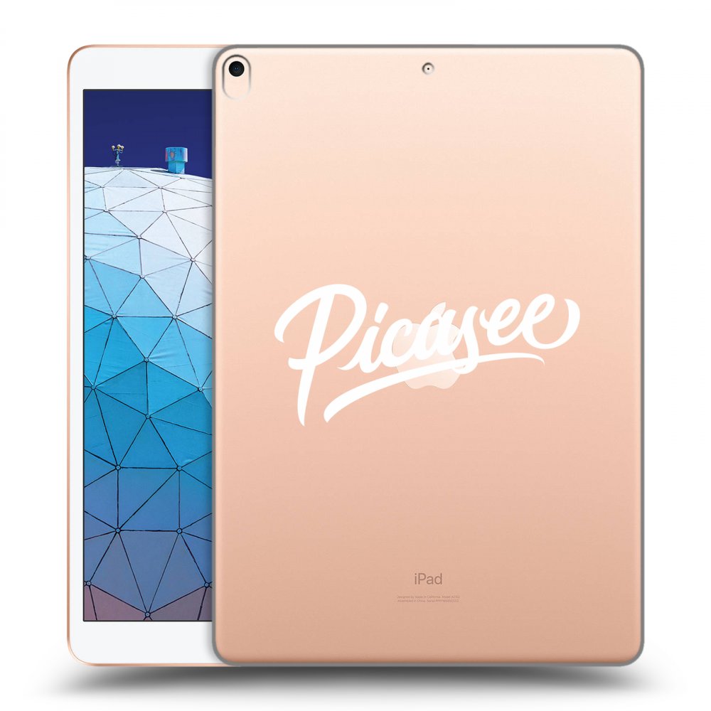 Picasee silikonska prozirna maskica za Apple iPad Air 10.5" 2019 (3.gen) - Picasee - old logo - white