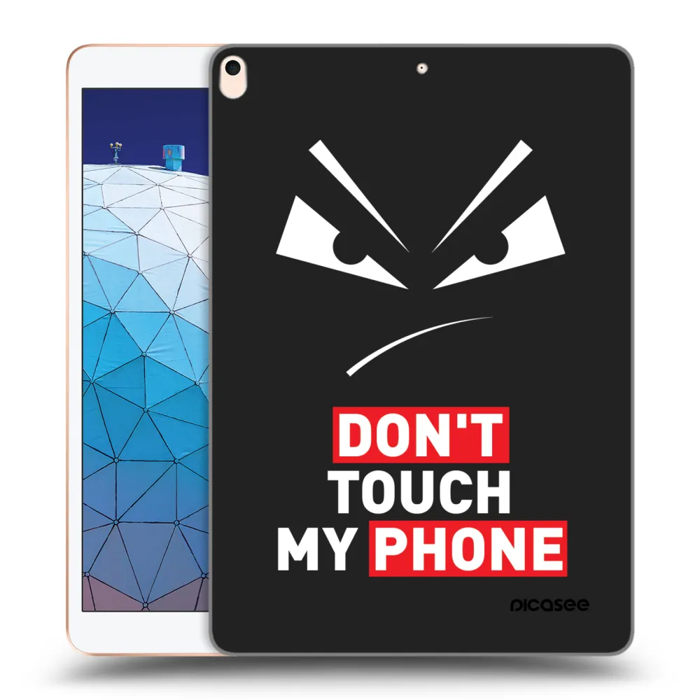 Picasee crna silikonska maskica za Apple iPad Air 10.5" 2019 (3.gen) - Evil Eye - Transparent