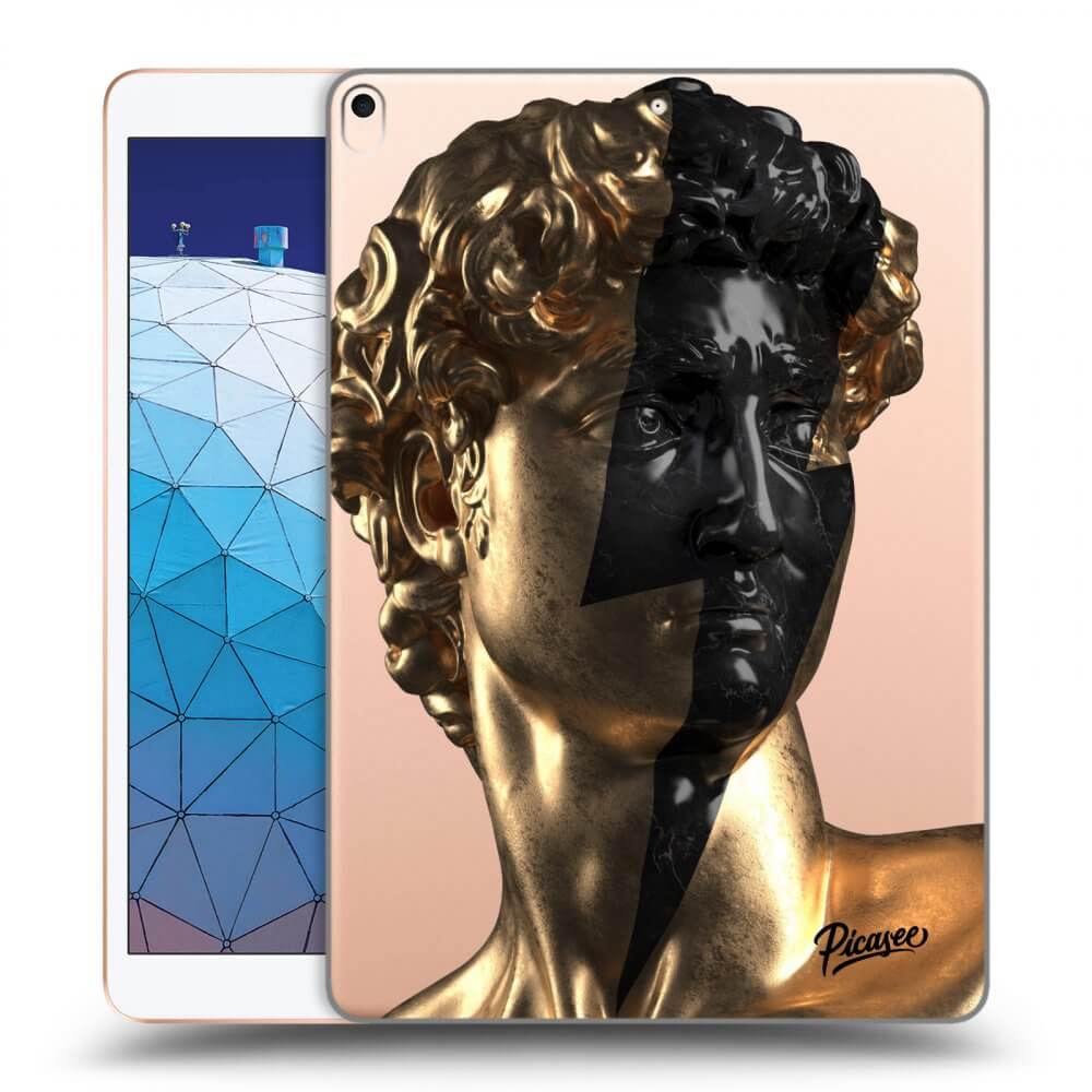 Picasee silikonska prozirna maskica za Apple iPad Air 10.5" 2019 (3.gen) - Wildfire - Gold