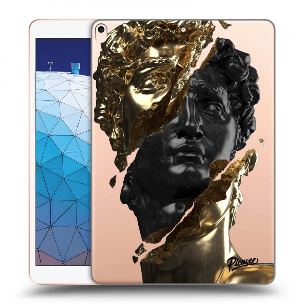 Picasee silikonska prozirna maskica za Apple iPad Air 10.5" 2019 (3.gen) - Gold - Black
