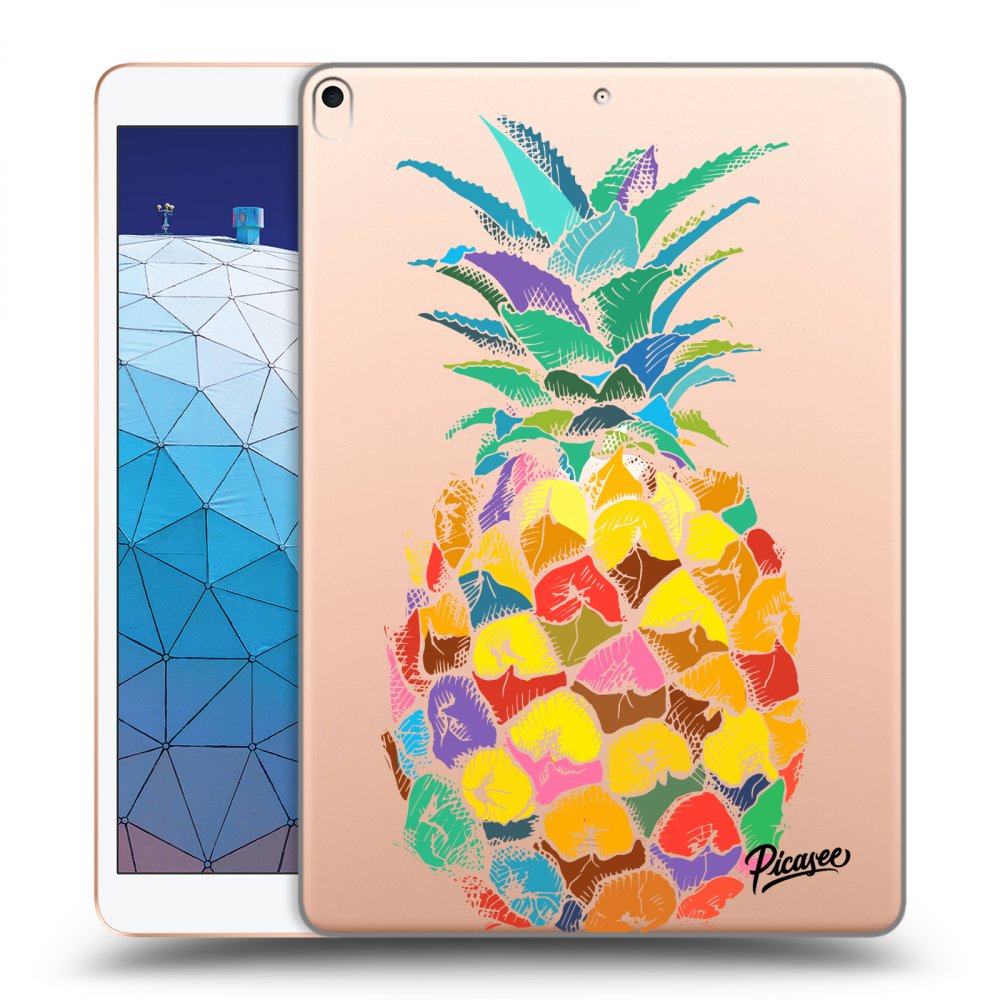 Picasee silikonska prozirna maskica za Apple iPad Air 10.5" 2019 (3.gen) - Pineapple