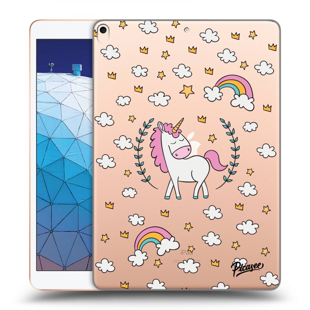 Picasee silikonska prozirna maskica za Apple iPad Air 10.5" 2019 (3.gen) - Unicorn star heaven