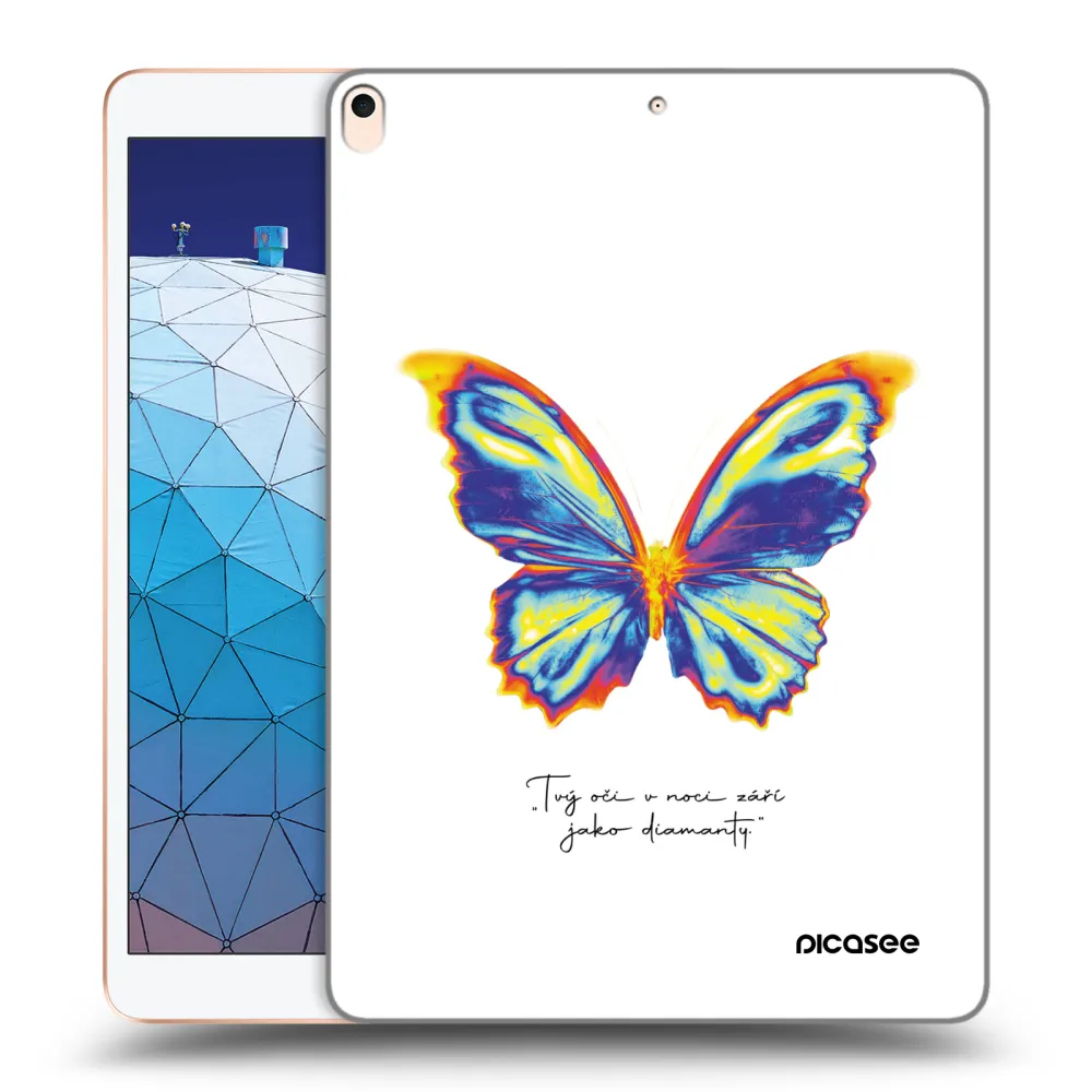 Picasee silikonska prozirna maskica za Apple iPad Air 10.5" 2019 (3.gen) - Diamanty White