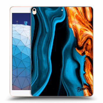 Picasee silikonska prozirna maskica za Apple iPad Air 10.5" 2019 (3.gen) - Gold blue