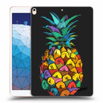 Picasee crna silikonska maskica za Apple iPad Air 10.5" 2019 (3.gen) - Pineapple