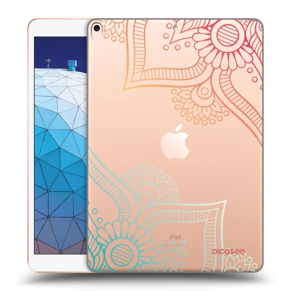 Picasee silikonska prozirna maskica za Apple iPad Air 10.5" 2019 (3.gen) - Flowers pattern