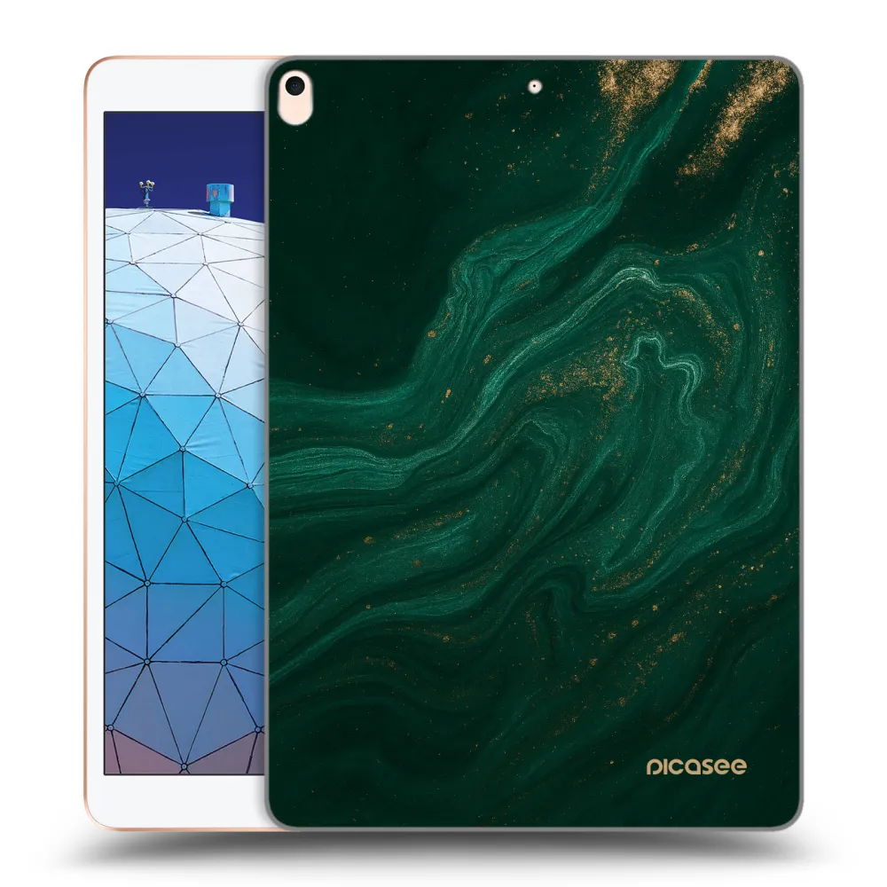 Picasee silikonska prozirna maskica za Apple iPad Air 10.5" 2019 (3.gen) - Green