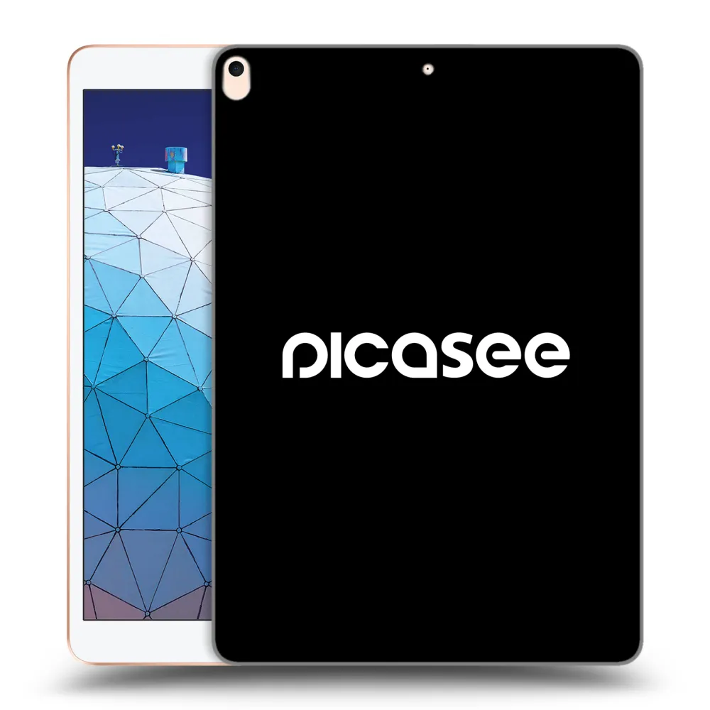 Picasee crna silikonska maskica za Apple iPad Air 10.5" 2019 (3.gen) - Picasee - new logo - white