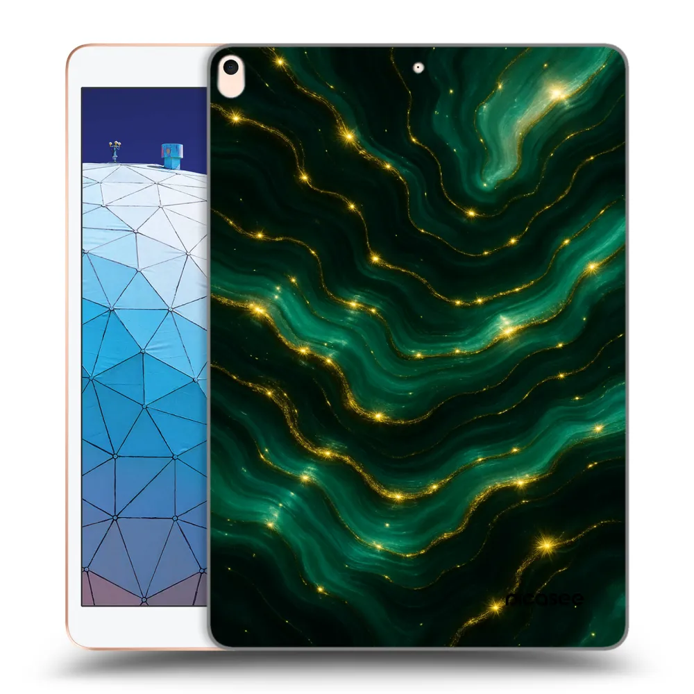 Picasee silikonska prozirna maskica za Apple iPad Air 10.5" 2019 (3.gen) - Emerald