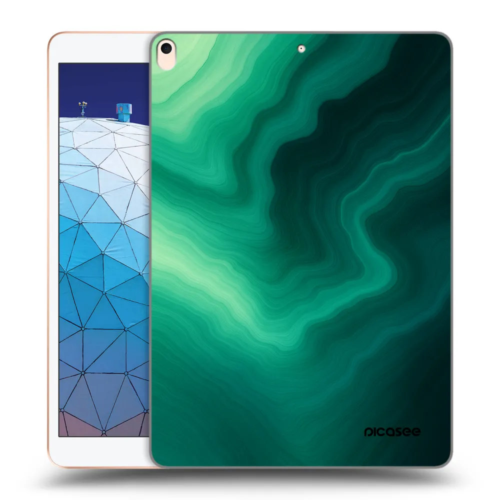 Picasee silikonska prozirna maskica za Apple iPad Air 10.5" 2019 (3.gen) - Malachite