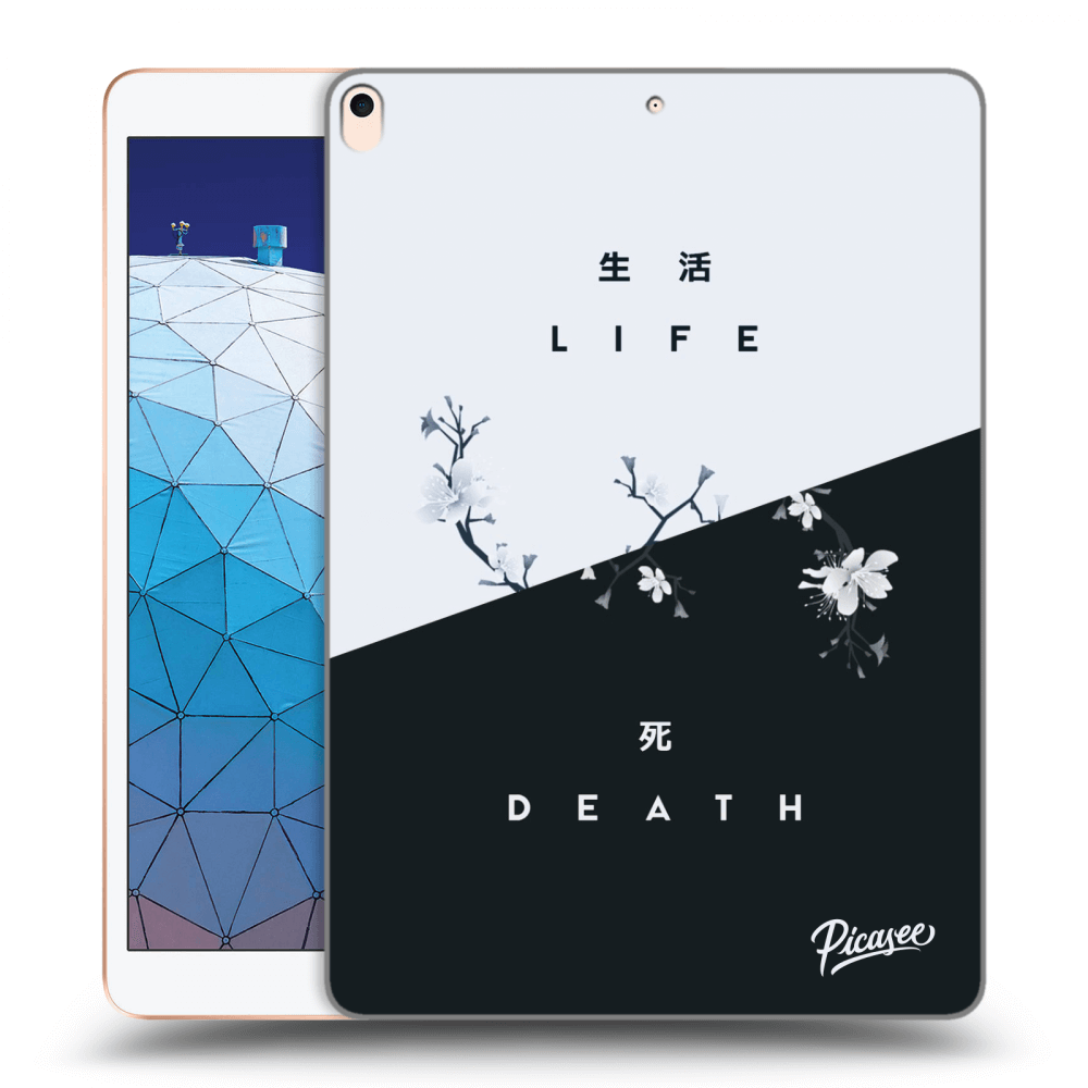 Picasee crna silikonska maskica za Apple iPad Air 10.5" 2019 (3.gen) - Life - Death