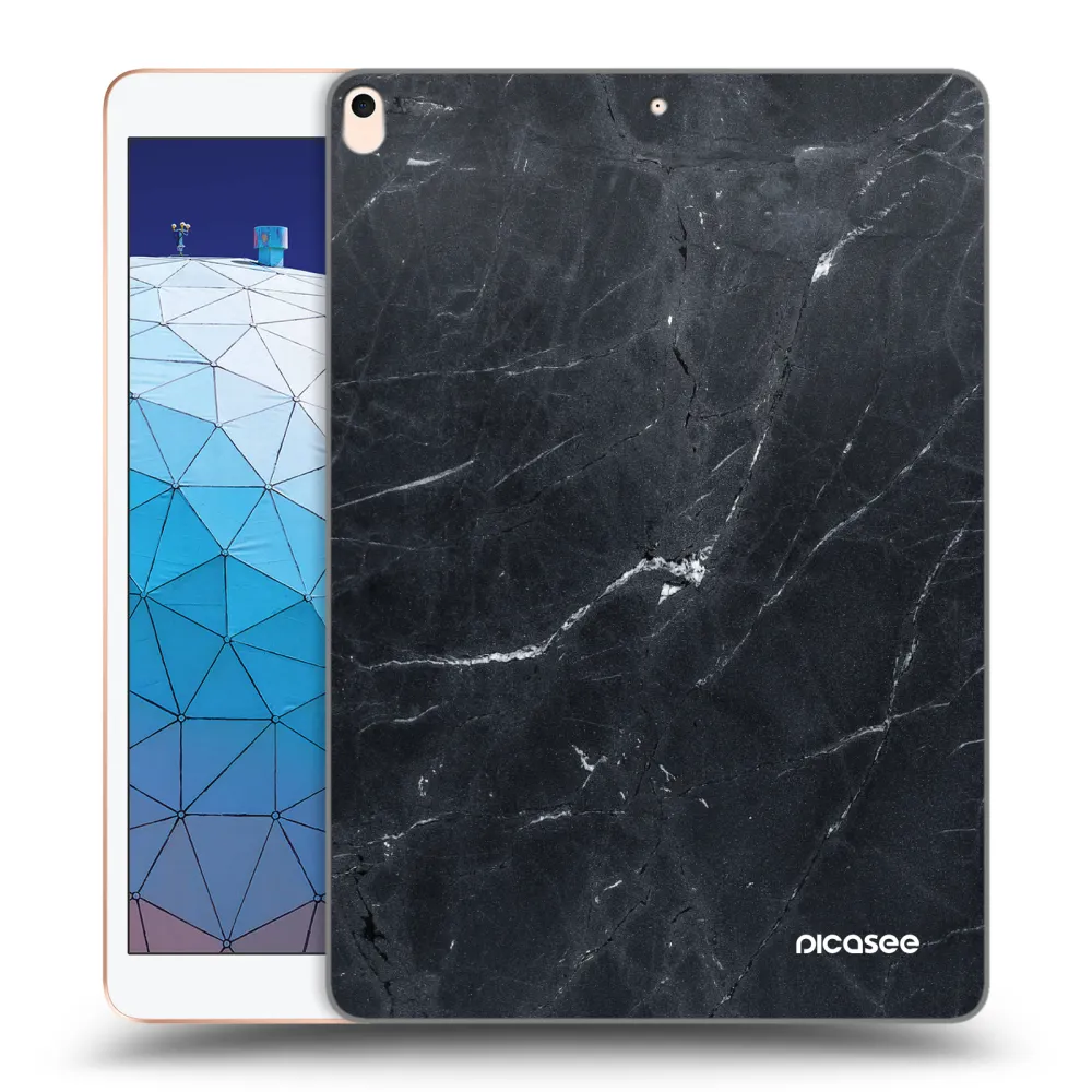 Picasee silikonska prozirna maskica za Apple iPad Air 10.5" 2019 (3.gen) - Black marble