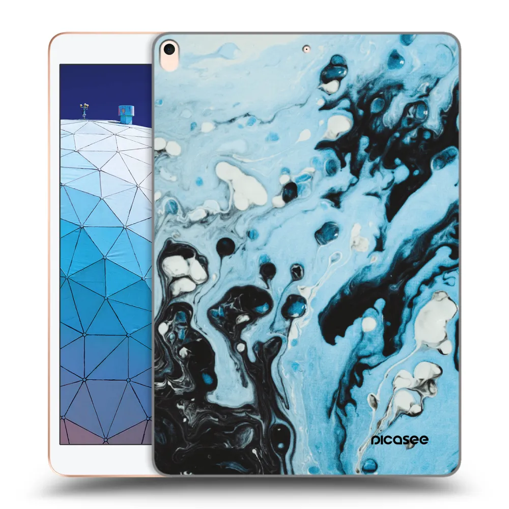 Picasee silikonska prozirna maskica za Apple iPad Air 10.5" 2019 (3.gen) - Organic blue