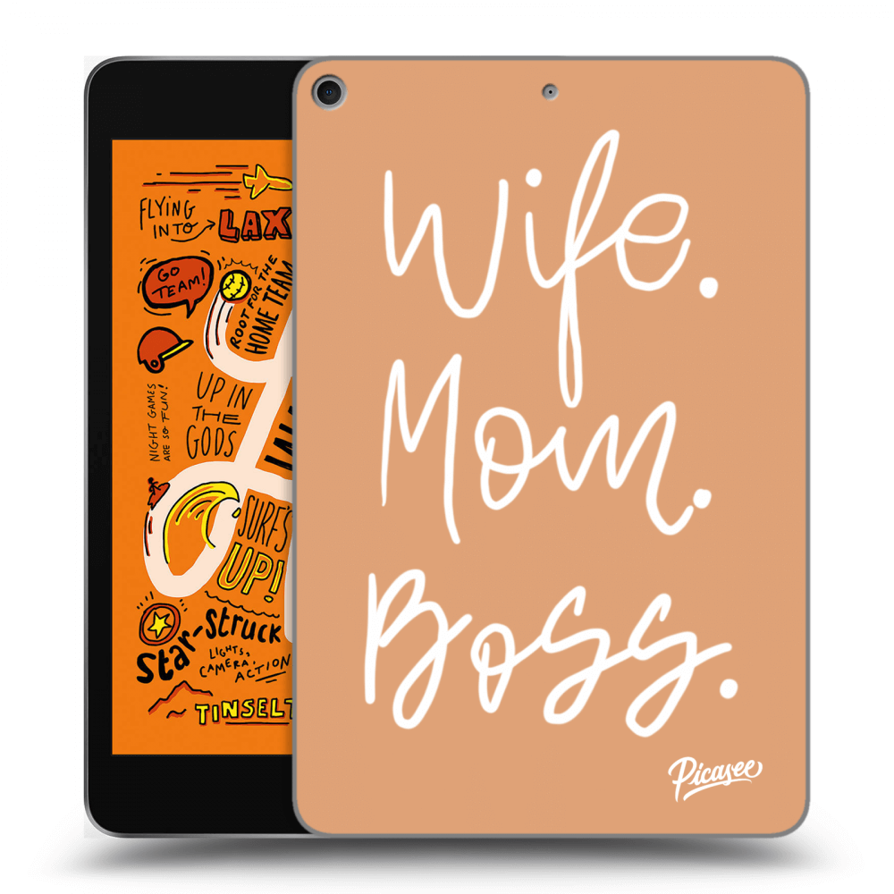 Picasee silikonska prozirna maskica za Apple iPad mini 2019 (5. gen) - Boss Mama