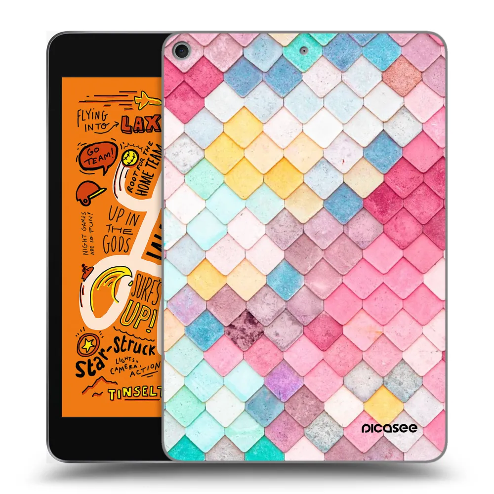 Picasee silikonska prozirna maskica za Apple iPad mini 2019 (5. gen) - Colorful roof