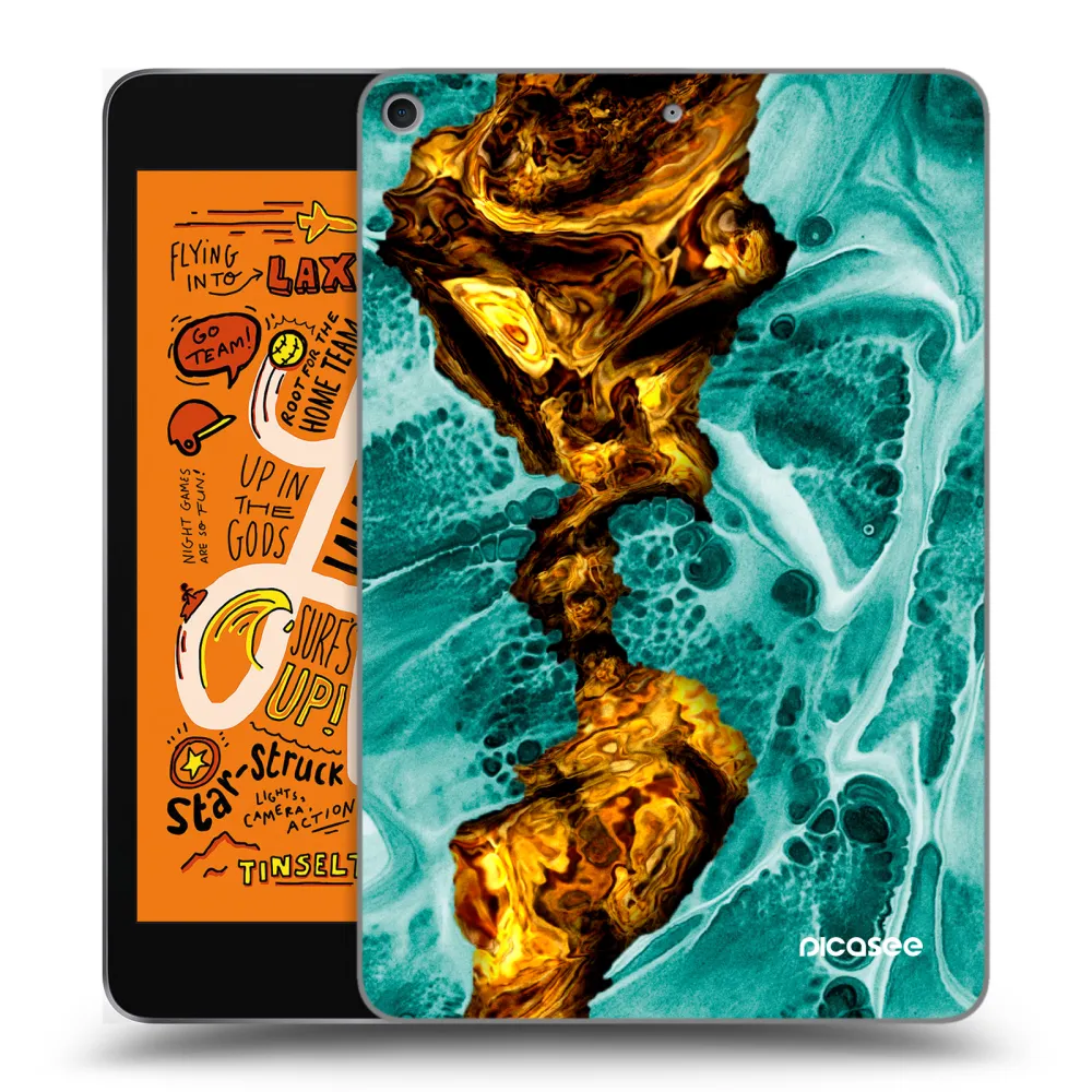 Picasee silikonska prozirna maskica za Apple iPad mini 2019 (5. gen) - Goldsky