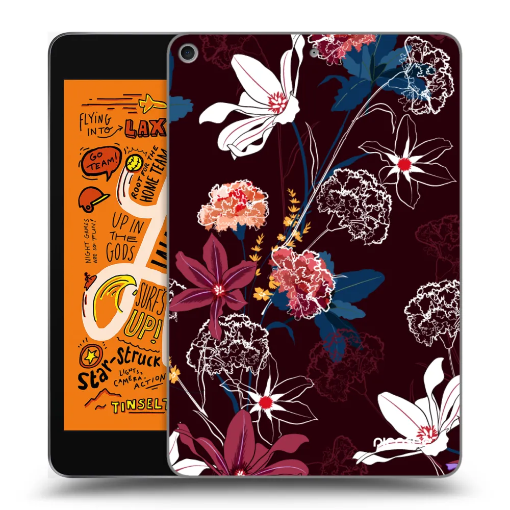 Picasee silikonska prozirna maskica za Apple iPad mini 2019 (5. gen) - Dark Meadow