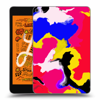 Picasee crna silikonska maskica za Apple iPad mini 2019 (5. gen) - Watercolor