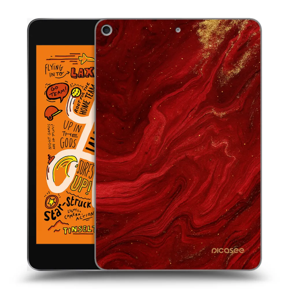 Picasee silikonska prozirna maskica za Apple iPad mini 2019 (5. gen) - Red