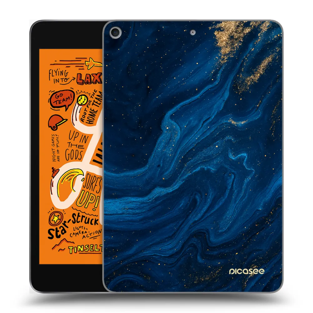Picasee silikonska prozirna maskica za Apple iPad mini 2019 (5. gen) - Blue