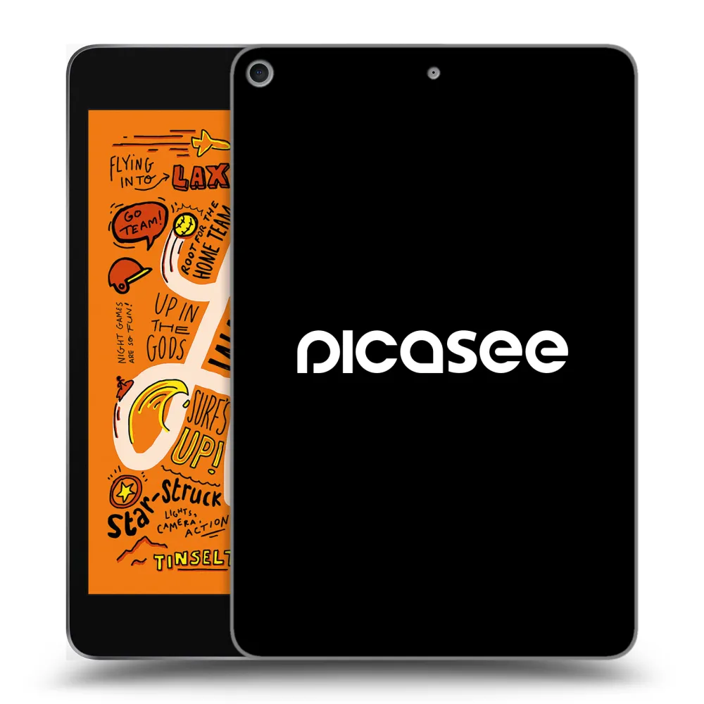 Picasee crna silikonska maskica za Apple iPad mini 2019 (5. gen) - Picasee - new logo - white