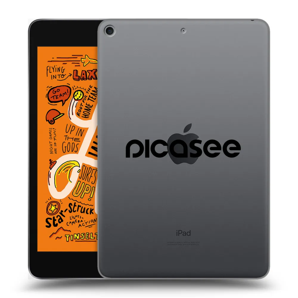 Picasee silikonska prozirna maskica za Apple iPad mini 2019 (5. gen) - Picasee - new logo - black