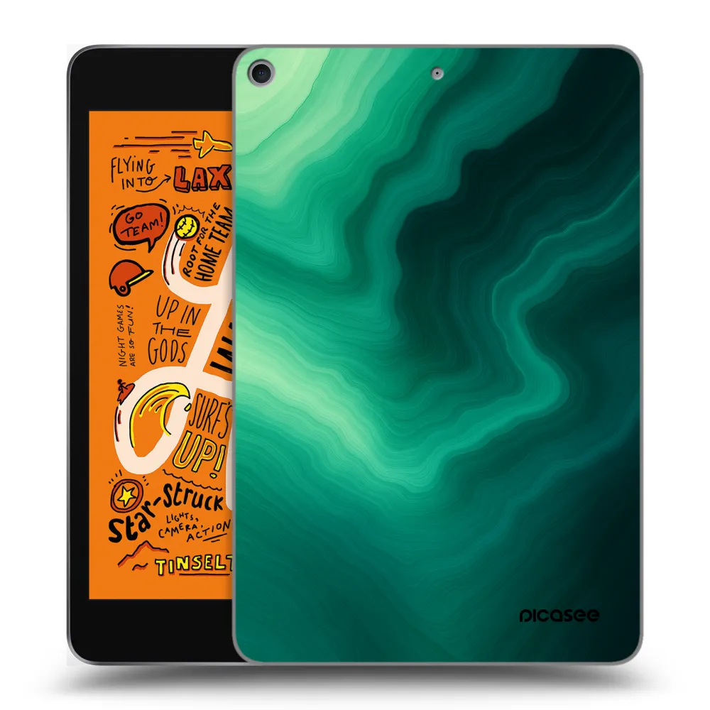 Picasee silikonska prozirna maskica za Apple iPad mini 2019 (5. gen) - Malachite