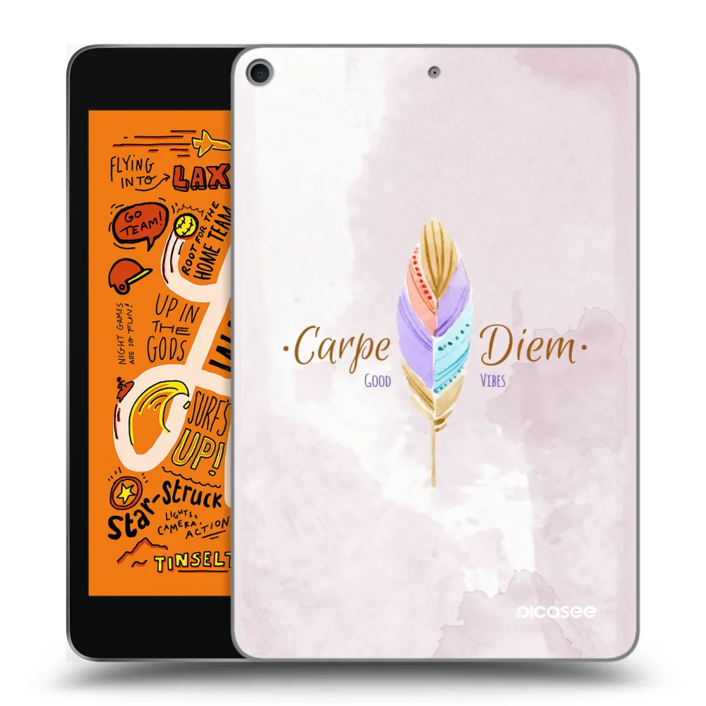 Picasee silikonska prozirna maskica za Apple iPad mini 2019 (5. gen) - Carpe Diem
