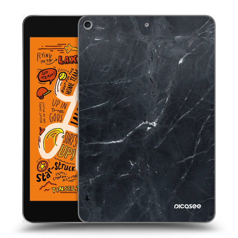 Picasee silikonska prozirna maskica za Apple iPad mini 2019 (5. gen) - Black marble