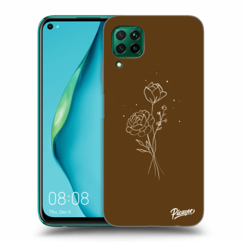 Picasee ULTIMATE CASE za Huawei P40 Lite - Brown flowers