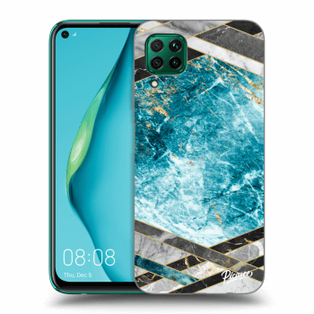 Maskica za Huawei P40 Lite - Blue geometry