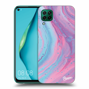 Maskica za Huawei P40 Lite - Pink liquid