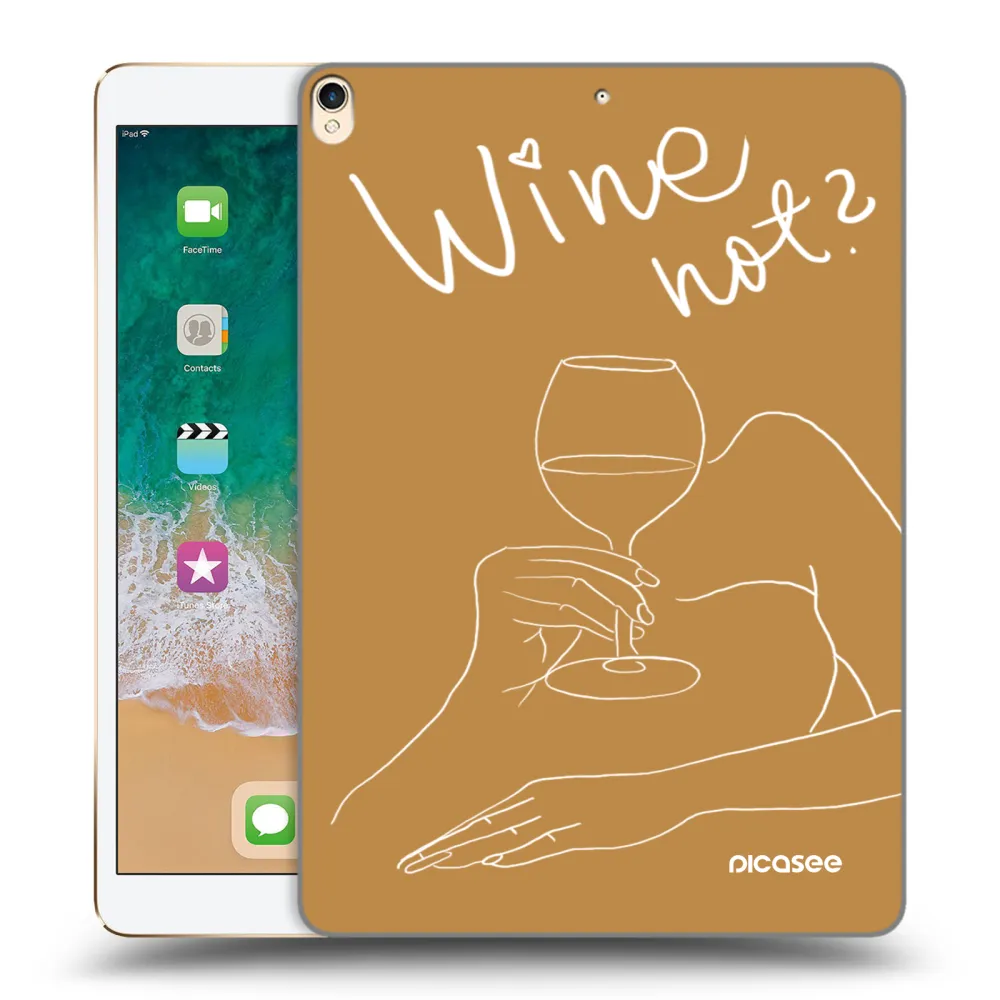 Picasee silikonska prozirna maskica za Apple iPad Pro 10.5" 2017 (2. gen) - Wine not