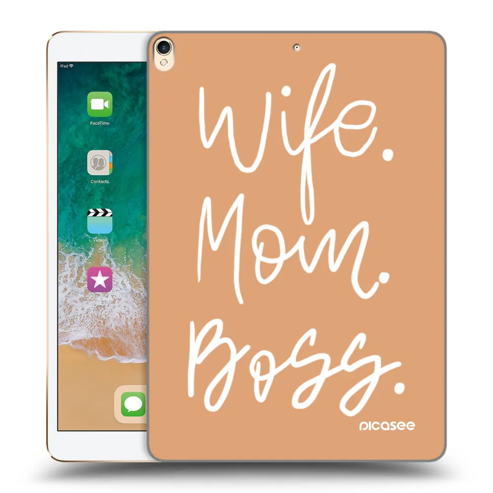 Picasee silikonska prozirna maskica za Apple iPad Pro 10.5" 2017 (2. gen) - Boss Mama