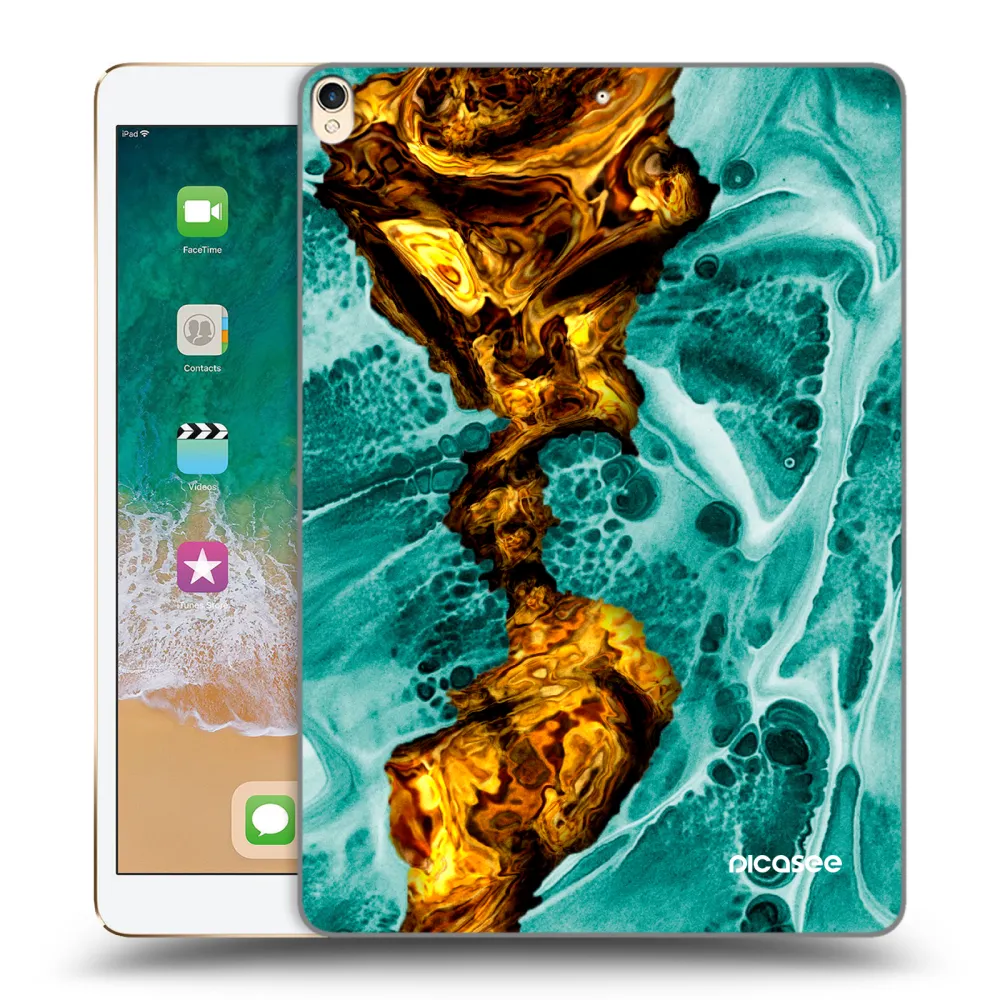 Picasee silikonska prozirna maskica za Apple iPad Pro 10.5" 2017 (2. gen) - Goldsky