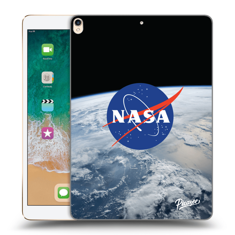 Picasee crna silikonska maskica za Apple iPad Pro 10.5" 2017 (2. gen) - Nasa Earth