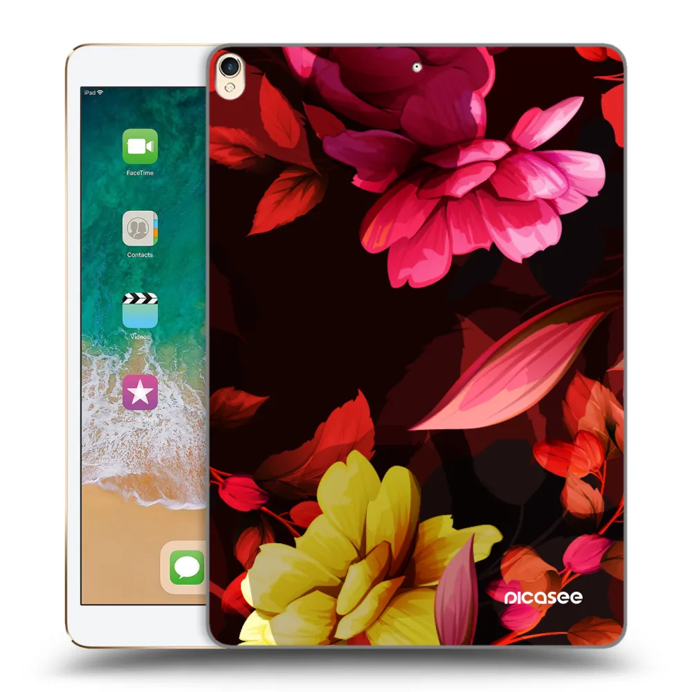 Picasee silikonska prozirna maskica za Apple iPad Pro 10.5" 2017 (2. gen) - Dark Peonny