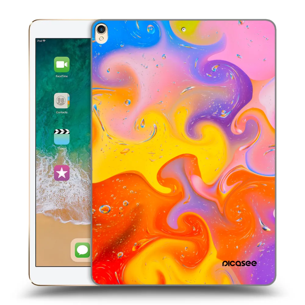 Picasee silikonska prozirna maskica za Apple iPad Pro 10.5" 2017 (2. gen) - Bubbles