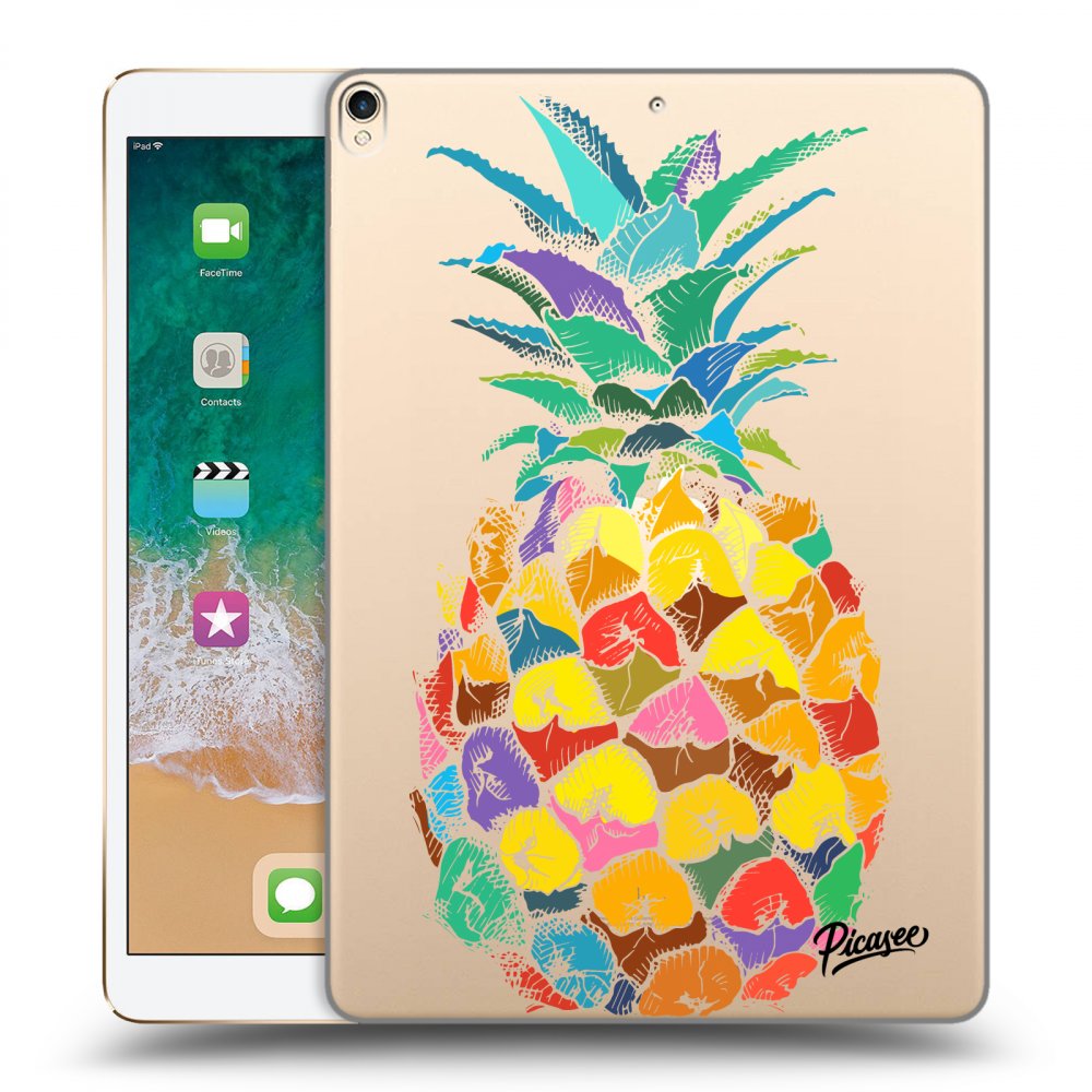 Picasee silikonska prozirna maskica za Apple iPad Pro 10.5" 2017 (2. gen) - Pineapple