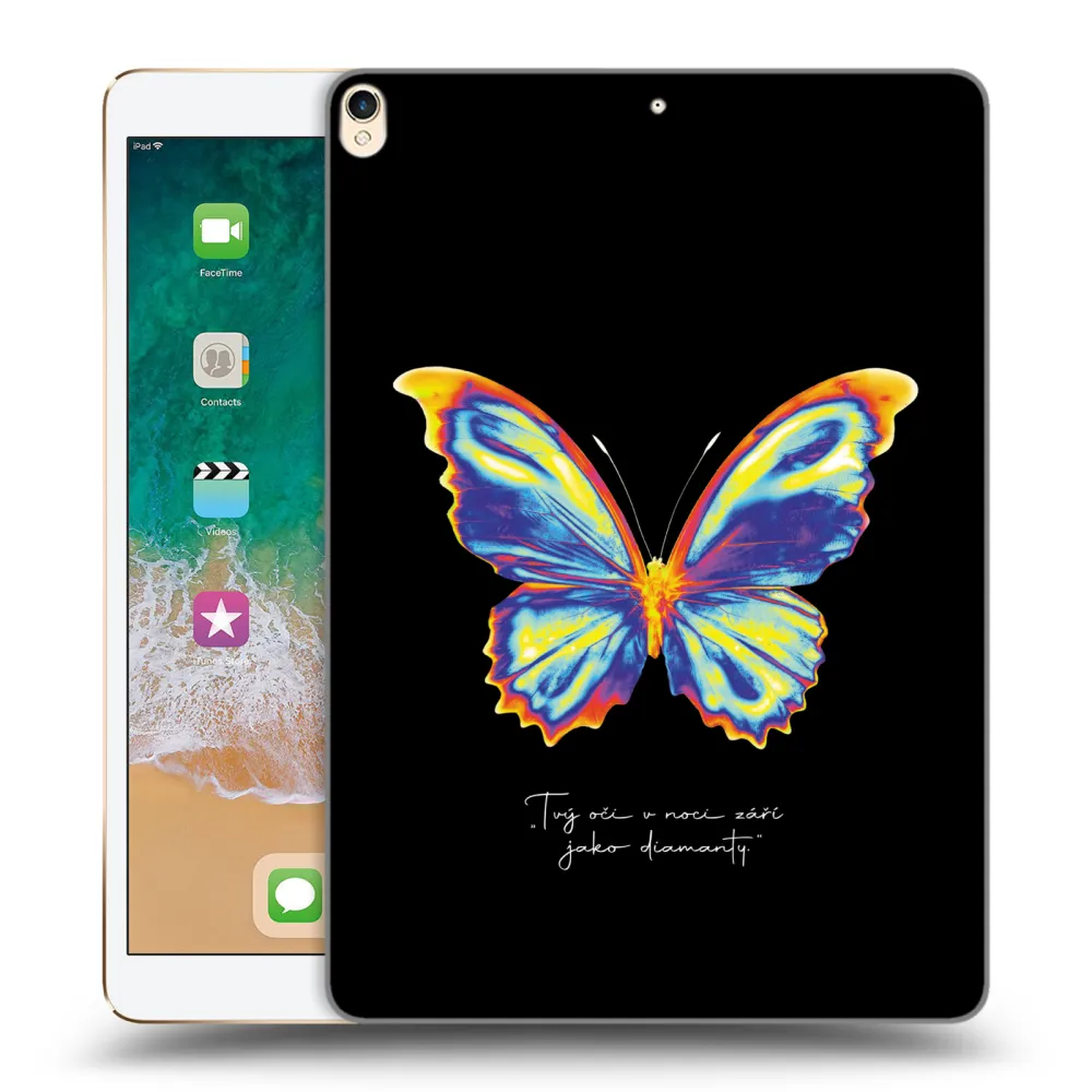 Picasee silikonska prozirna maskica za Apple iPad Pro 10.5" 2017 (2. gen) - Diamanty Black